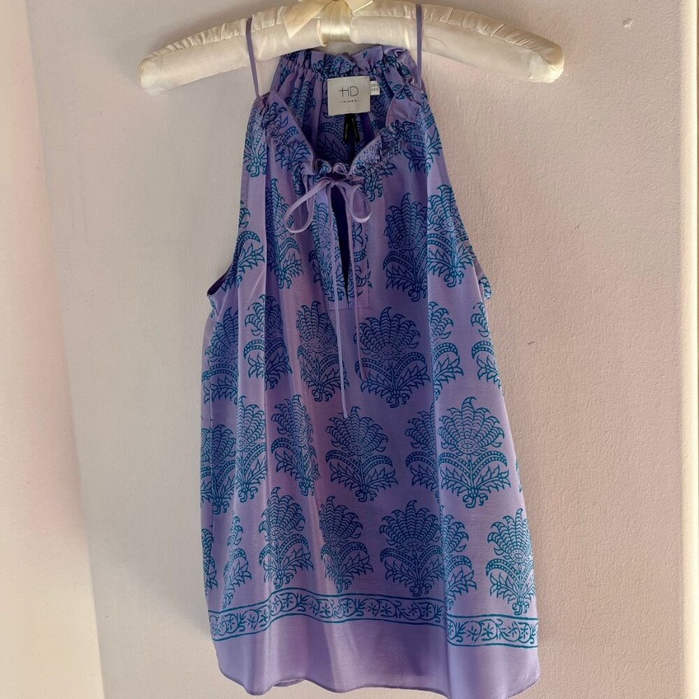 Silk halter top